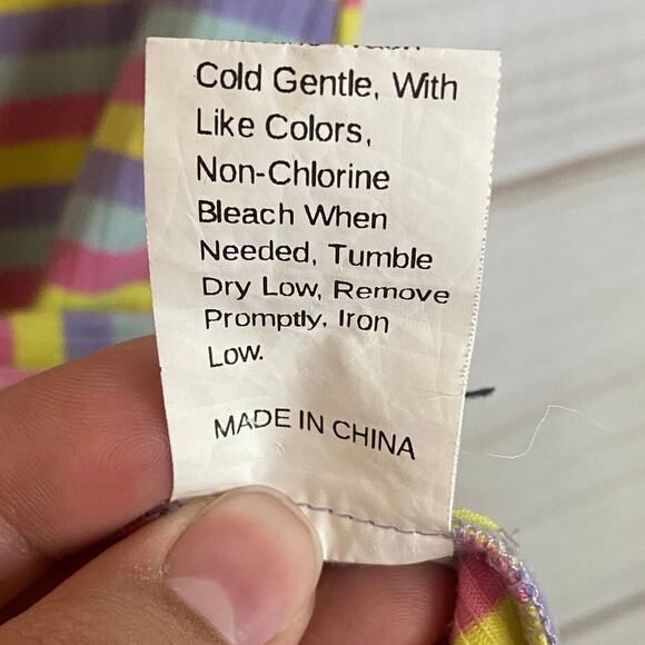 Shein Rainbow Colors Striped Off Shoulder Bodycon Mini Dress Size Medium - Picture 7 of 7